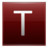 Letter T red Icon